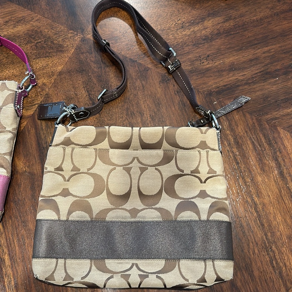 Coach Purse Set of 2 - Great Condition - Purple & Brown - Picture 3 of 5